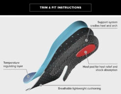 Ariat Ladies Nitro™ Round Toe Grey & Black Footbed Insole 10031359 -Ariat Style 01813 S20 Insoles PDP Illustrations final 1080w NITRO