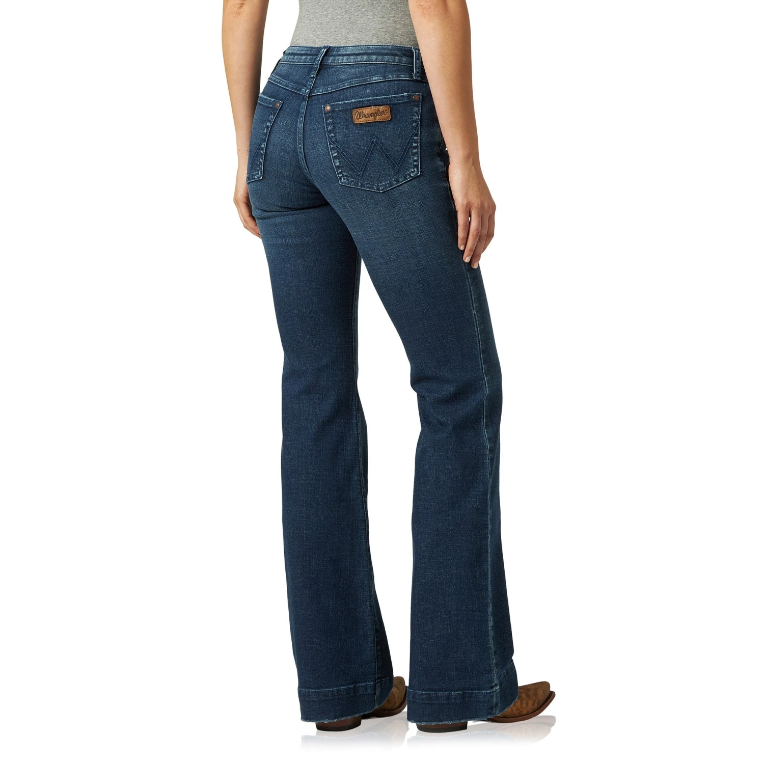 Wrangler® Ladies Retro Mae Wide Leg Sophia Trouser Jeans 09MWWSA 1 Wrangler® Ladies Retro Mae Wide Leg Sophia Trouser Jeans 09MWWSA