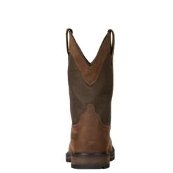 Ariat Men's Groundbreaker H2O Brown Square Toe Work Boots 10015812 -Ariat Style 10015812 heel