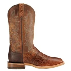 Ariat Men's Cowhand Adobe Clay & Taupe Leather Western Boots 10017381 -Ariat Style 10017381 side