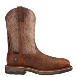 Ariat® Men's WorkHog Brown Croco Print Composite Toe Boots 10017416 -Ariat Style 10017416 side11
