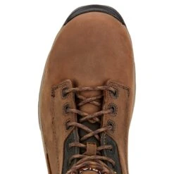Ariat Men's Brown Mastergrip 6" H2O Waterproof Work Boot 10017421 -Ariat Style 10017421 toe
