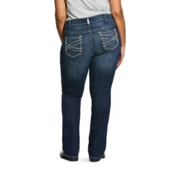 Ariat® Ladies R.E.A.L Mid Rise Stretch Entwined Bootcut Jeans 10017510 -Ariat Style 10017510 back plus
