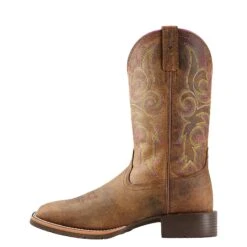 Ariat® Ladies Hybrid Rancher Distressed Brown Western Boots 10018527 -Ariat Style 10018527 side