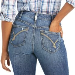 Ariat Ladies REAL Rebecca High Rise Boot Cut Jeans 10036098 -Ariat Style 10036098 03