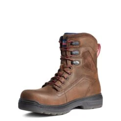 Ariat Men's Turbo 8" USA Assembled H2O Carbon Toe Work Boots 10036737 -Ariat Style 10036737 medial