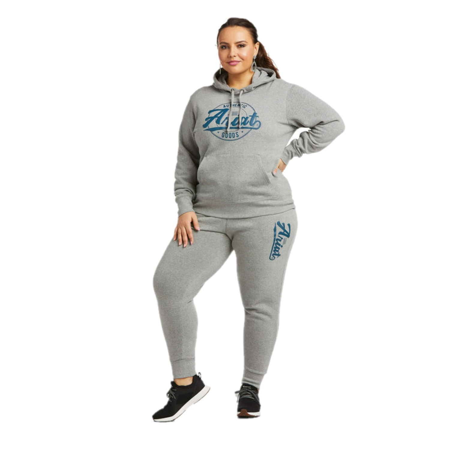 Ariat® Ladies Heather Grey Sweatpants 10037031 4 Ariat® Ladies Heather Grey Sweatpants 10037031 - Image 4