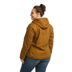 Ariat Ladies REAL Outlaw Kelp Forest Full Zip Hooded Jacket 10037451 -Ariat Style 10037451 back plus