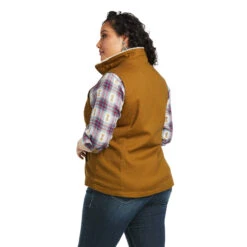 Ariat Ladies REAL Outlaw Kelp Forest Full Zip Vest 10037452 -Ariat Style 10037452 back plus