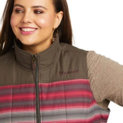 Ariat Ladies REAL Crius Serape Concealed Carry Full Zip Vest 10037468 -Ariat Style 10037468 01 plus