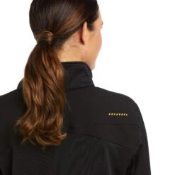 Ariat Ladies Rebar Dri-Tech DuraStretch Hybrid Black Jacket 10037600 -Ariat Style 10037600 01