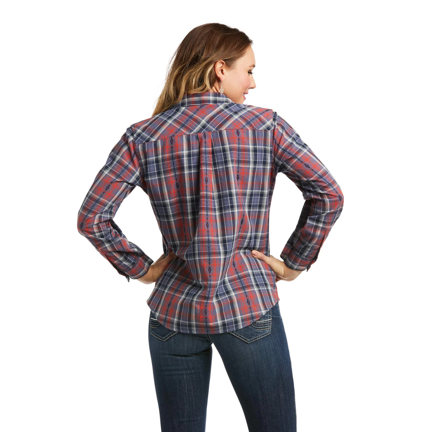Ariat® Ladies REAL Billie Jean LS Mountain Dusk Shirt 10037813 3 Ariat® Ladies REAL Billie Jean LS Mountain Dusk Shirt 10037813 - Image 3
