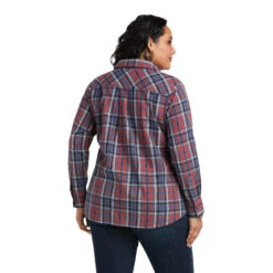 Ariat® Ladies REAL Billie Jean LS Mountain Dusk Shirt 10037813 7 Ariat® Ladies REAL Billie Jean LS Mountain Dusk Shirt 10037813 -Ariat Style 10037813 back plus