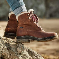 Ariat Ladies Harper Waterproof Dark Brown Lace-Up Boots 10038296 -Ariat Style 10038296 lifestyle