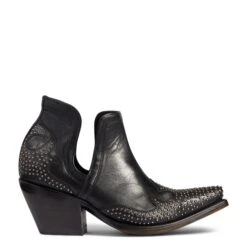 Ariat® Women's Dixon Wingtip Black Western Booties 10038305 -Ariat Style 10038305 side