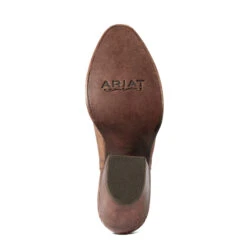 Ariat Ladies Dixon R Toe Naturally Distressed Brown Bootie 10038307 -Ariat Style 10038307 sole