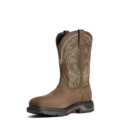Ariat Men's WorkHog XT Cottonwood Brown Carbon Toe Work Boots 10038318 -Ariat Style 10038318 medial