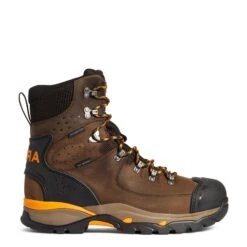 Ariat Men's Endeavor 8" H2O Carbon Toe Chocolate Brown Boots 10038373 -Ariat Style 10038373 1