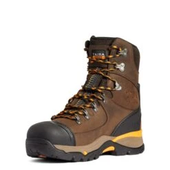 Ariat Men's Endeavor 8" H2O Carbon Toe Chocolate Brown Boots 10038373 -Ariat Style 10038373 2