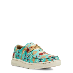 Ariat® Ladies Hilo Turquoise Saddle Blanket Slip On Shoes 10040307