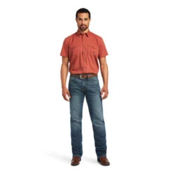 Ariat Men's Fitted Venttek™ Marsala Western Snap Shirt 10040456 -Ariat Style 10040456 full