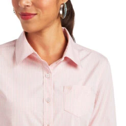 Ariat® Ladies R.E.A.L™ Bridal Rose & White Button Down Shirt 10040581 -Ariat Style 10040581 01