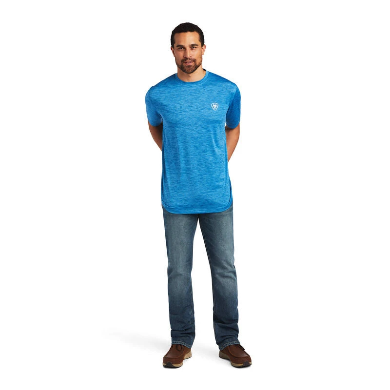 Ariat Men's Vertical Flag Graphic Blue T-Shirt 10040633 4 Ariat Men's Vertical Flag Graphic Blue T-Shirt 10040633 - Image 4