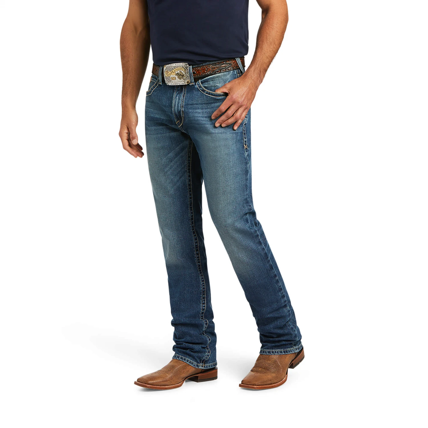 Ariat® Men's M2 Relaxed Dakota Stackable Bootcut Jeans 10040810 2 Ariat® Men's M2 Relaxed Dakota Stackable Bootcut Jeans 10040810 - Image 2