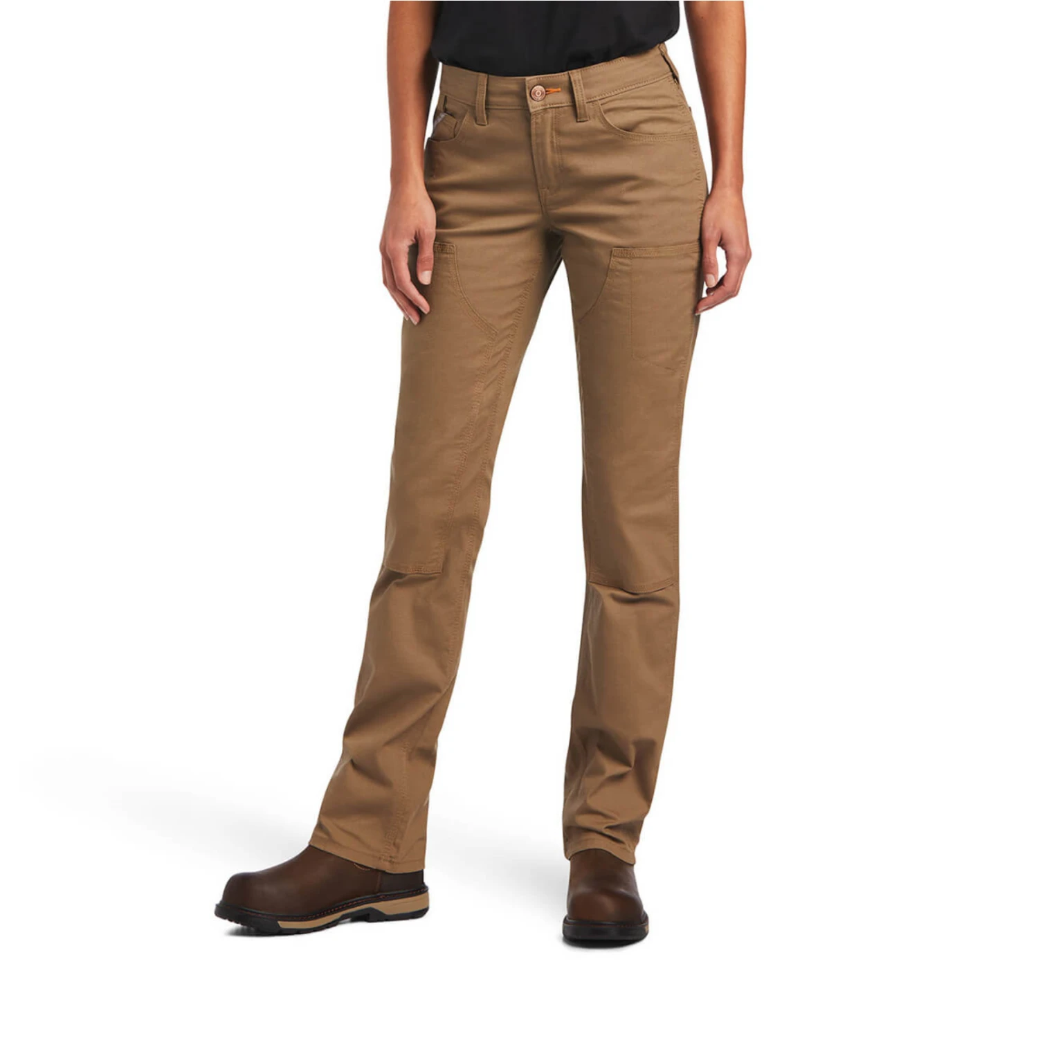 Ariat® Ladies Rebar DuraStretch™ Double Front Field Khaki Pants 10041070 4 Ariat® Ladies Rebar DuraStretch™ Double Front Field Khaki Pants 10041070 - Image 4