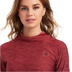 Ariat® Ladies Laguna Sun-Dried Tomato Hooded Shirt 10041212 -Ariat Style 10041212b