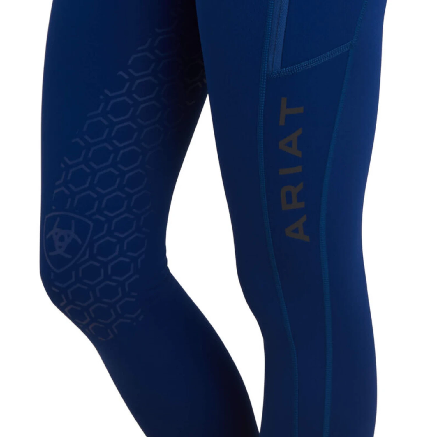 Ariat® Ladies Venture Thermal Half Grip Estate Blue Legginngs 10041346 5 Ariat® Ladies Venture Thermal Half Grip Estate Blue Legginngs 10041346 - Image 5