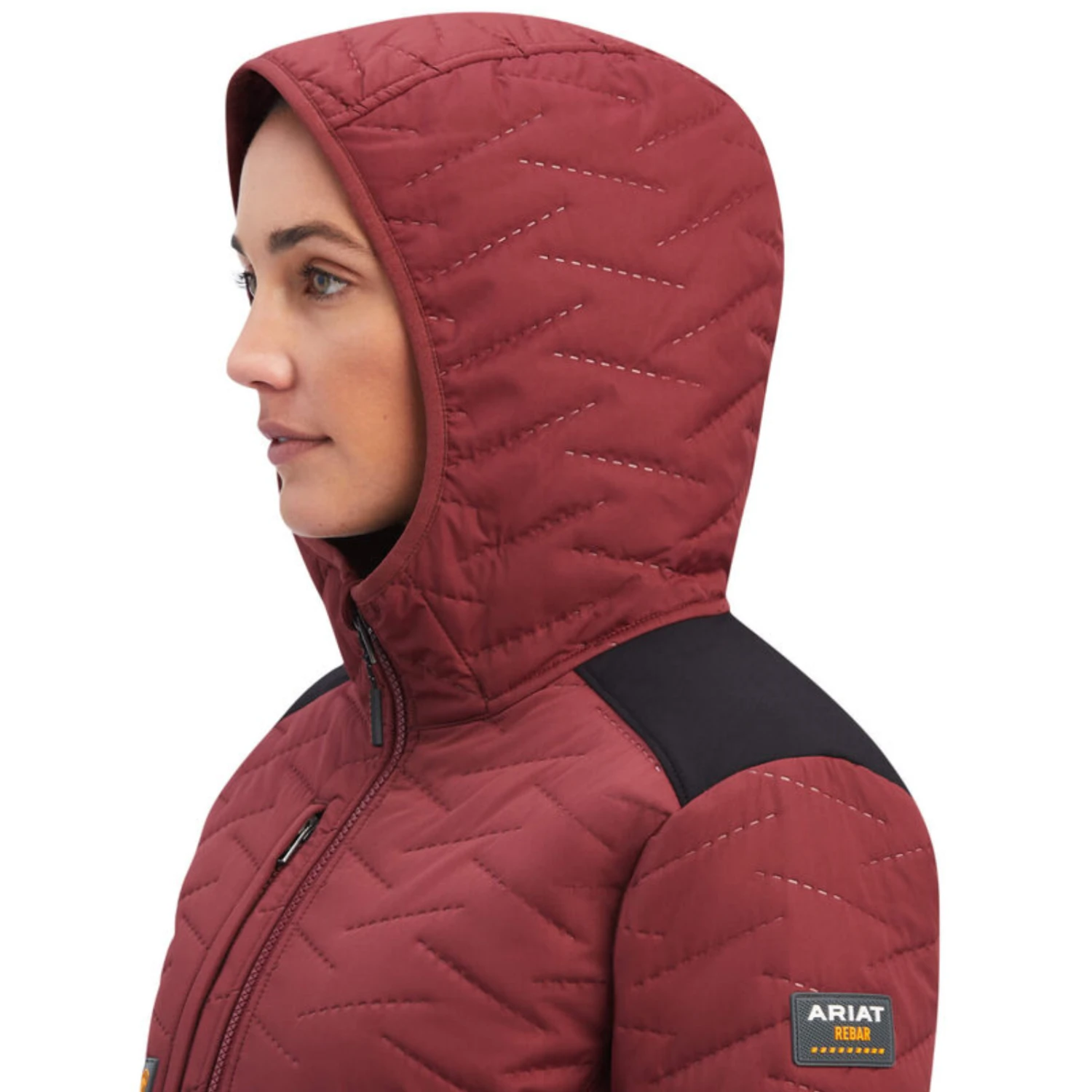 Ariat® Ladies Rebar Cloud 9 Insulated Maroon Jacket 10041444 5 Ariat® Ladies Rebar Cloud 9 Insulated Maroon Jacket 10041444 - Image 5