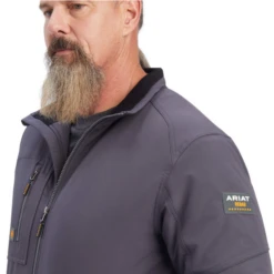 Ariat® Men's Rebar Dri-Tek DuraStretch Insulated Grey Jacket 10041501 -Ariat Style 10041501b