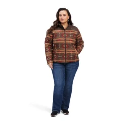 Ariat® Ladies R.E.A.L.™ Aztec Printed Brown Jacket 10041582 13 Ariat® Ladies R.E.A.L.™ Aztec Printed Brown Jacket 10041582 -Ariat Style 10041582b