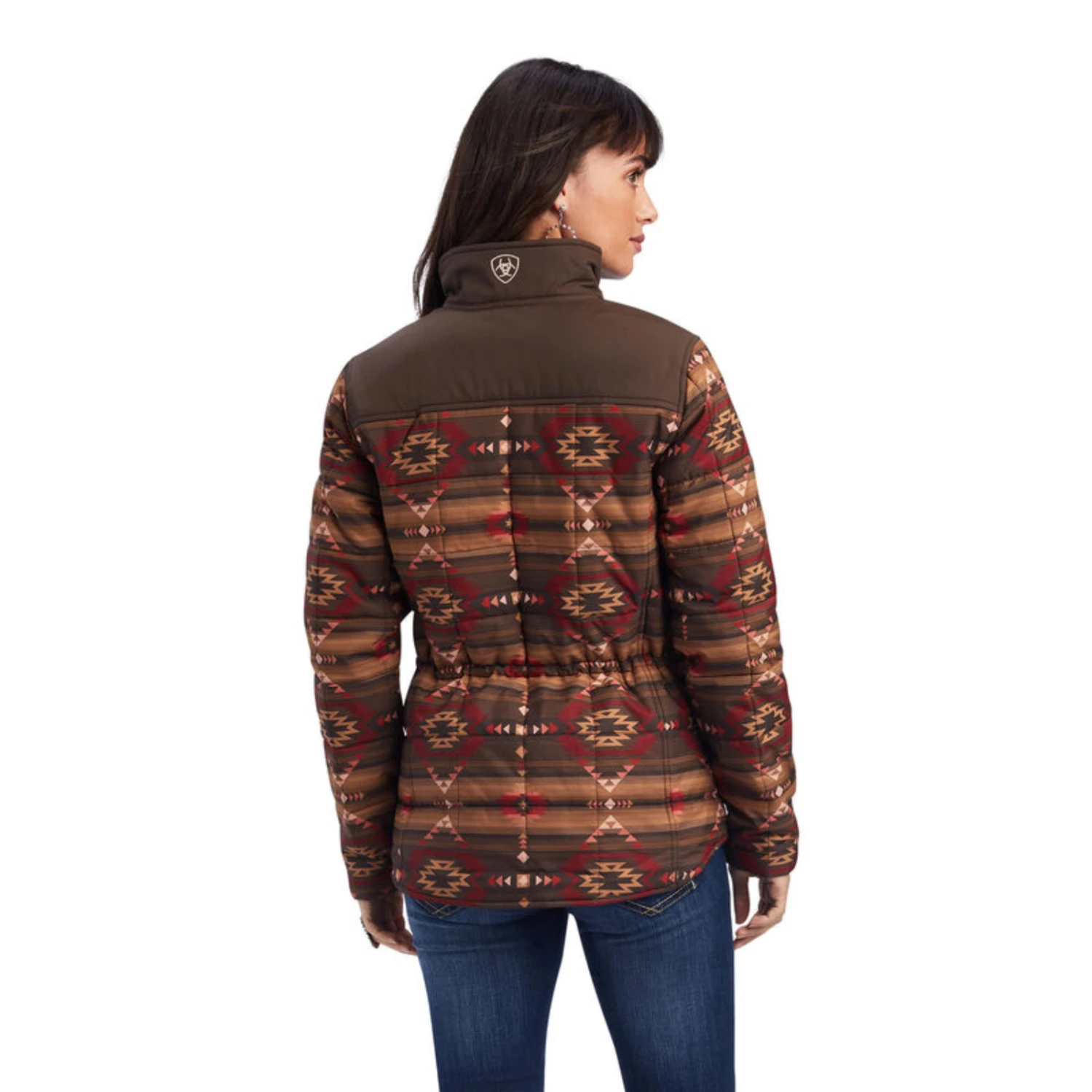 Ariat® Ladies R.E.A.L.™ Aztec Printed Brown Jacket 10041582 3 Ariat® Ladies R.E.A.L.™ Aztec Printed Brown Jacket 10041582 - Image 3