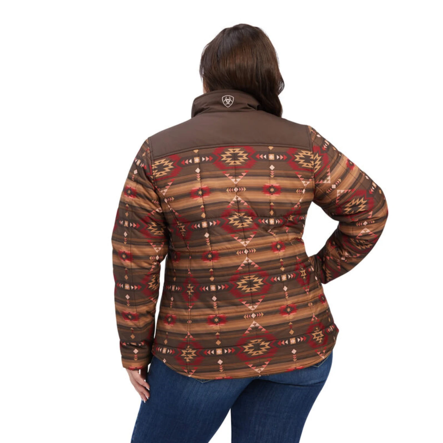 Ariat® Ladies R.E.A.L.™ Aztec Printed Brown Jacket 10041582 4 Ariat® Ladies R.E.A.L.™ Aztec Printed Brown Jacket 10041582 - Image 4