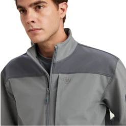 Ariat® Men's Vernon 2.0 Jetty Gray Softshell Jacket 10041609 -Ariat Style 10041609 2