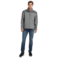 Ariat® Men's Vernon 2.0 Jetty Gray Softshell Jacket 10041609 -Ariat Style 10041609 4