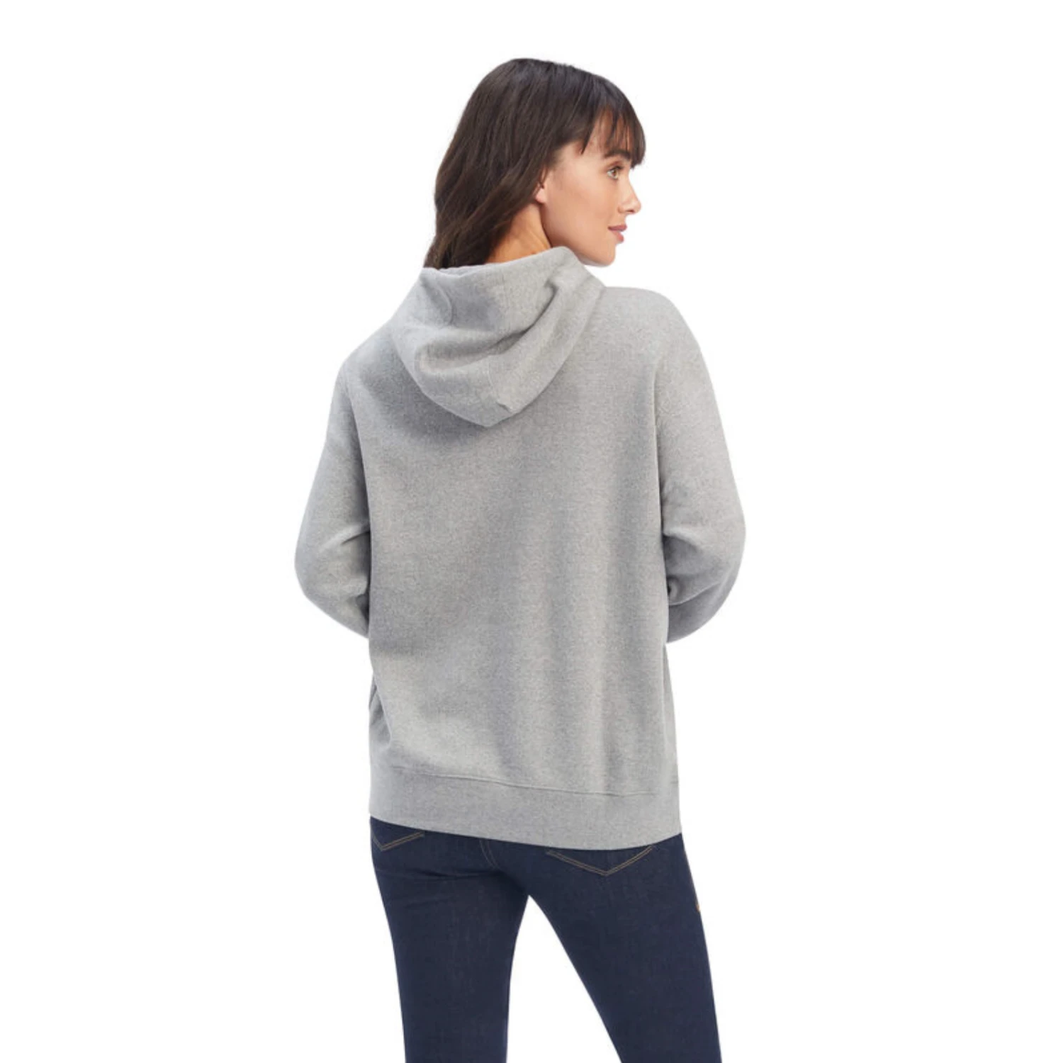 Ariat® Ladies R.E.A.L™ Beartooth Heather Grey Hoodie 10041632 3 Ariat® Ladies R.E.A.L™ Beartooth Heather Grey Hoodie 10041632 - Image 3