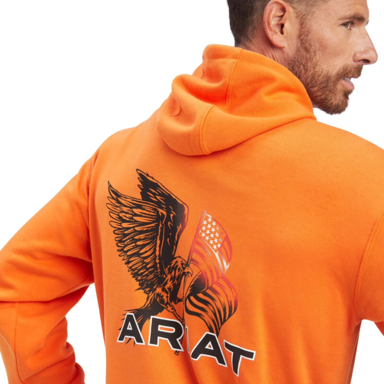 Ariat® Men's Free Bird Harvest Pumpkin Pullover Sweatshirt 10041709 4 Ariat® Men's Free Bird Harvest Pumpkin Pullover Sweatshirt 10041709 - Image 4