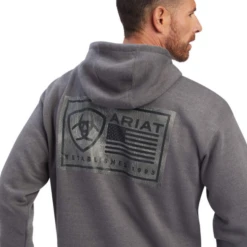 Ariat® Men's EST Block Charcoal Grey Pullover Hoodie 10041723 6 Ariat® Men's EST Block Charcoal Grey Pullover Hoodie 10041723 -Ariat Style 10041723a