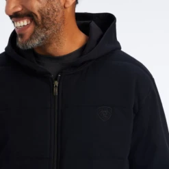 Ariat® Men's Zephyr Hybrid Black Full Zip Jacket 10041813 -Ariat Style 10041813c