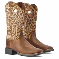 Ariat® Ladies Round Up Crossroads Brown Leopard Western Boots 10042384 13 Ariat® Ladies Round Up Crossroads Brown Leopard Western Boots 10042384 -Ariat Style 10042384a