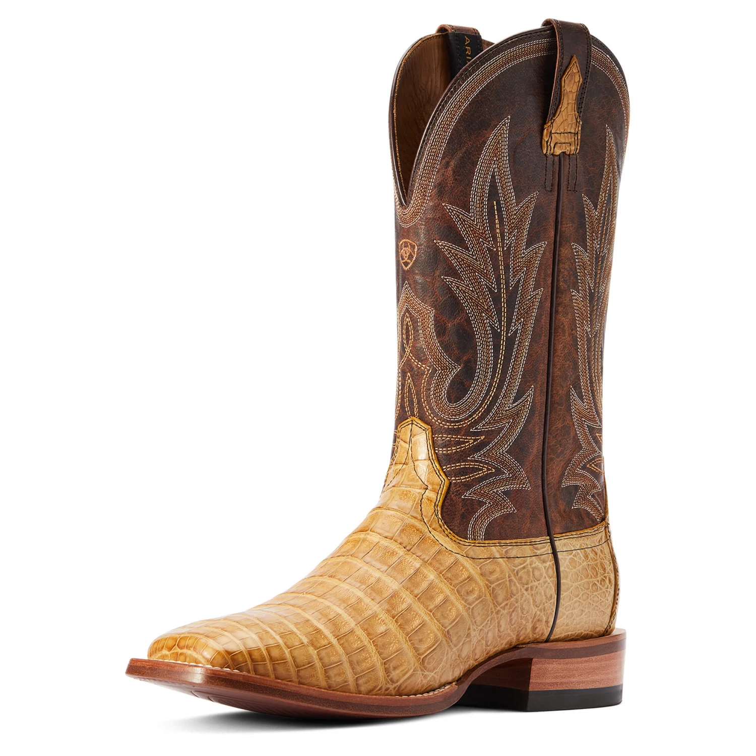 Ariat® Men's Brown Gunslinger Caiman Square Toe Boots 10042476 6 Ariat® Men's Brown Gunslinger Caiman Square Toe Boots 10042476 - Image 6