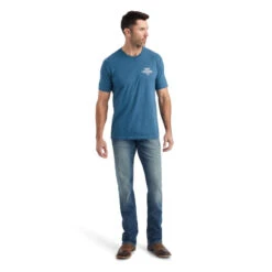 Ariat Men's Work Eagle Steel Blue T-Shirt 10042645 -Ariat Style 10042645 full