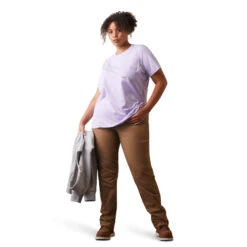 Ariat® Ladies Rebar Workman Logo Graphic Lavender T-Shirt 10043304 15 Ariat® Ladies Rebar Workman Logo Graphic Lavender T-Shirt 10043304 -Ariat Style 10043304 full plus