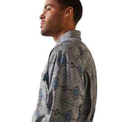 Ariat® Men's VentTEK™ Outbound Moon Mist Button Down Shirt 10043424 -Ariat Style 10043424e