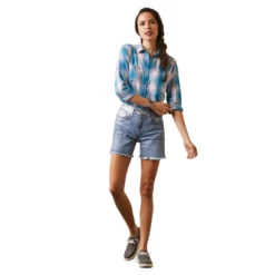 Ariat® Ladies R.E.A.L Billie Jean Blue Plaid Shirt 10043452 6 Ariat® Ladies R.E.A.L Billie Jean Blue Plaid Shirt 10043452 -Ariat Style 10043452c 5ab78209 24d4 4115 aa87 05573149d9db
