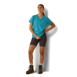 Ariat® Ladies Rebar Workman Larkspur Heather Graphic T-Shirt 10043843 -Ariat Style 10043843e