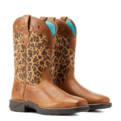 Ariat® Ladies Anthem Savanna Tortuga & Leopard Print Tan Boots 10044410 11 Ariat® Ladies Anthem Savanna Tortuga & Leopard Print Tan Boots 10044410 -Ariat Style 10044410 pair